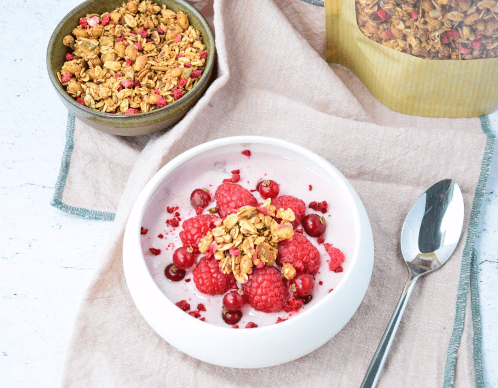 Aardbei Quinoa granola